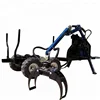 ATV log trailer with timber crane loader winch power unit for woodworking machine