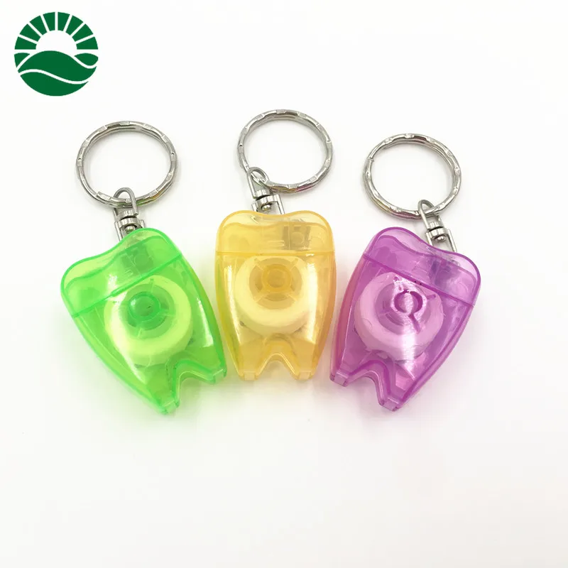 
Keychain Tooth Shaped Dental Floss 