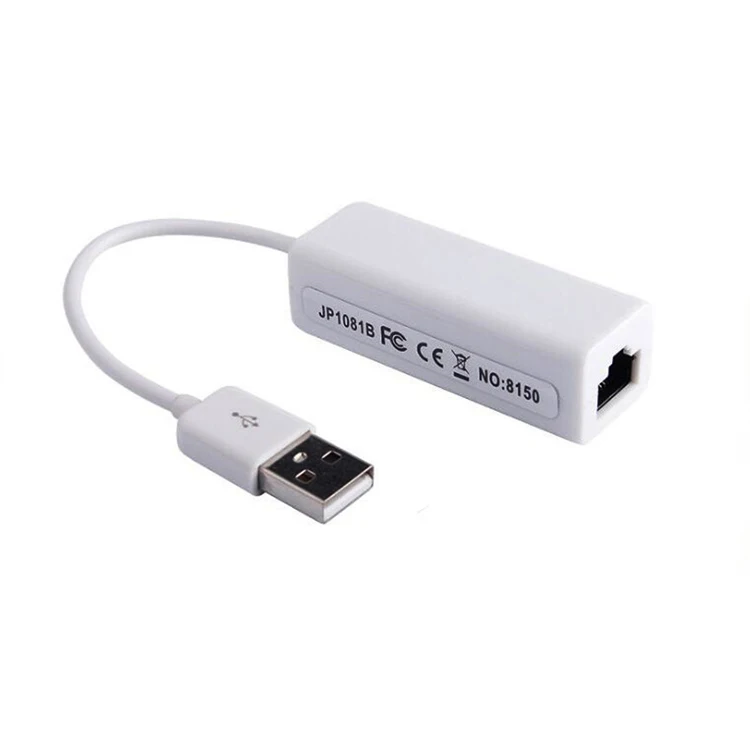 High speed white USB 2.0 to RJ45 Lan 100Mbps Network fast Ethernet Adapter Card For PC