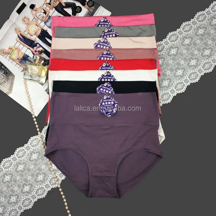 

High quality New Products high waist lace cotton fiber ladies underwear, N/a