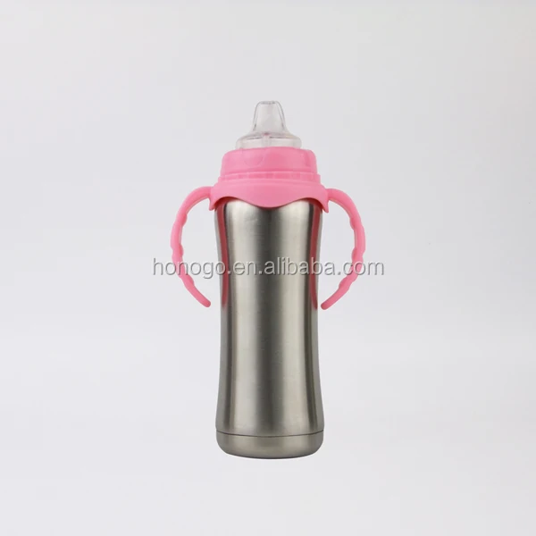 Bouteille Isotherme En Silicone 8 Oz Pour Entrainement Thermos En Acier Inoxydable Pour Bebe Avec Biberon A Lait Buy Biberon En Acier Inoxydable Gobelet En Acier Inoxydable Tasse D Entrainement Pour Bebe Product On Alibaba Com