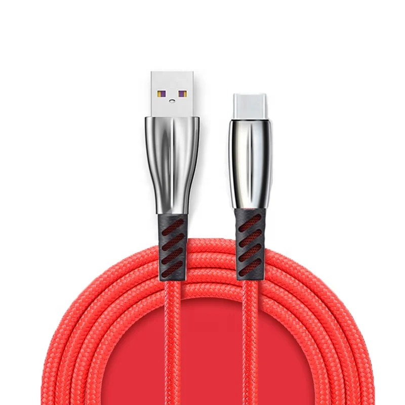 

2019 popular Data Cable Fast Charging Cable Android 2.4A Phone Charger Cord Adapter Type C Usb Data Cable, Black red blue