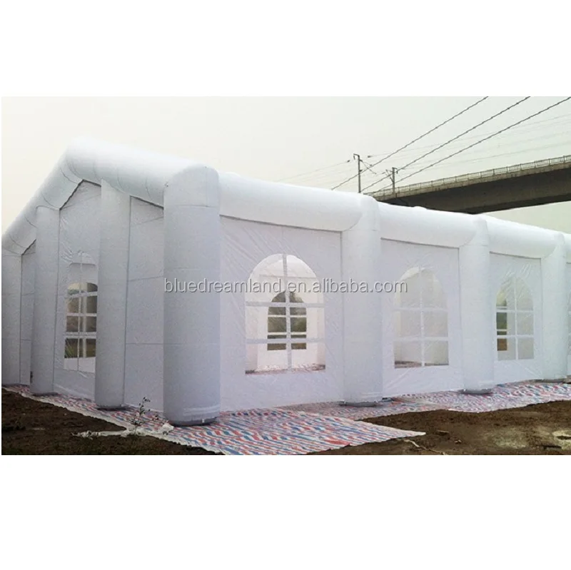 white transparent wedding inflatable dome tent