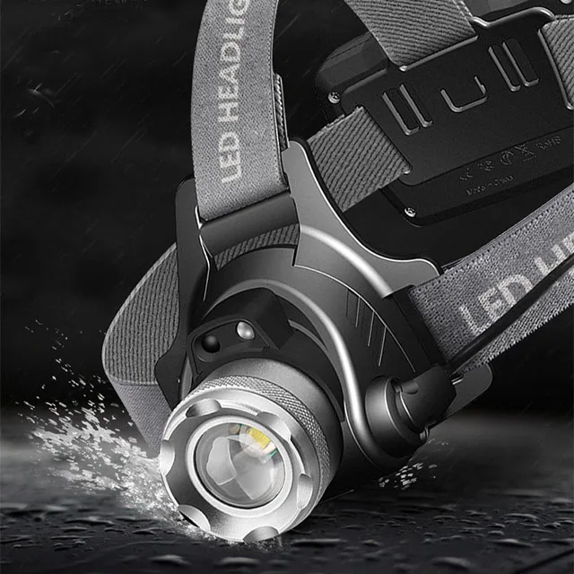 
15W Most High Power Waterproof 3*18650 Led Headlamp L2 Rechargeable Led Head Light 