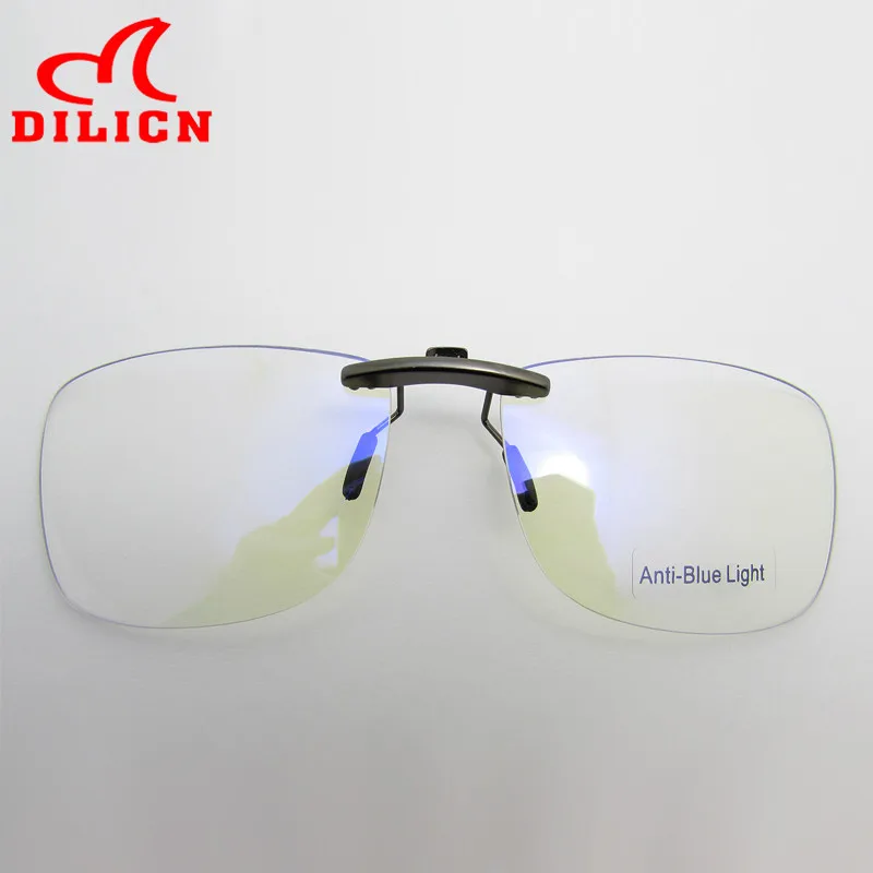 

Blue Light Blocking Clip-on Computer Reading Glasses, Anti Blue Clip On Gaming Protection Eyewear For Eye Strain Relief