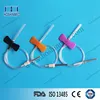 Disposable vacuum blood collection needle for tube with wing