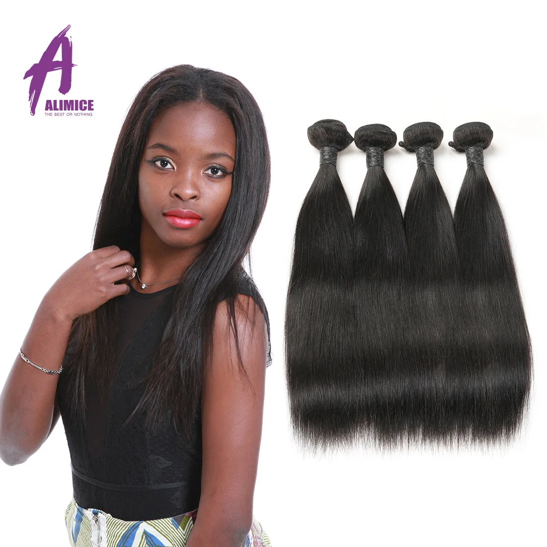 

Factory Price 100% Brazilian Human Hair Dropshipping, Natural black 1b;1#;1b;2#;4# and etc