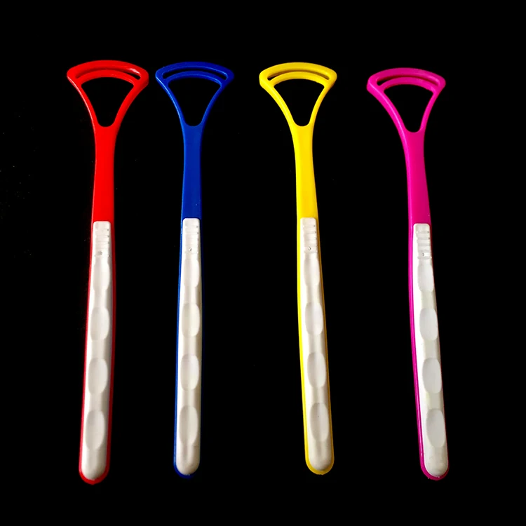 Disposable Plastic Tongue Scraper For Oral Hygiene Buy Tongue Scraper