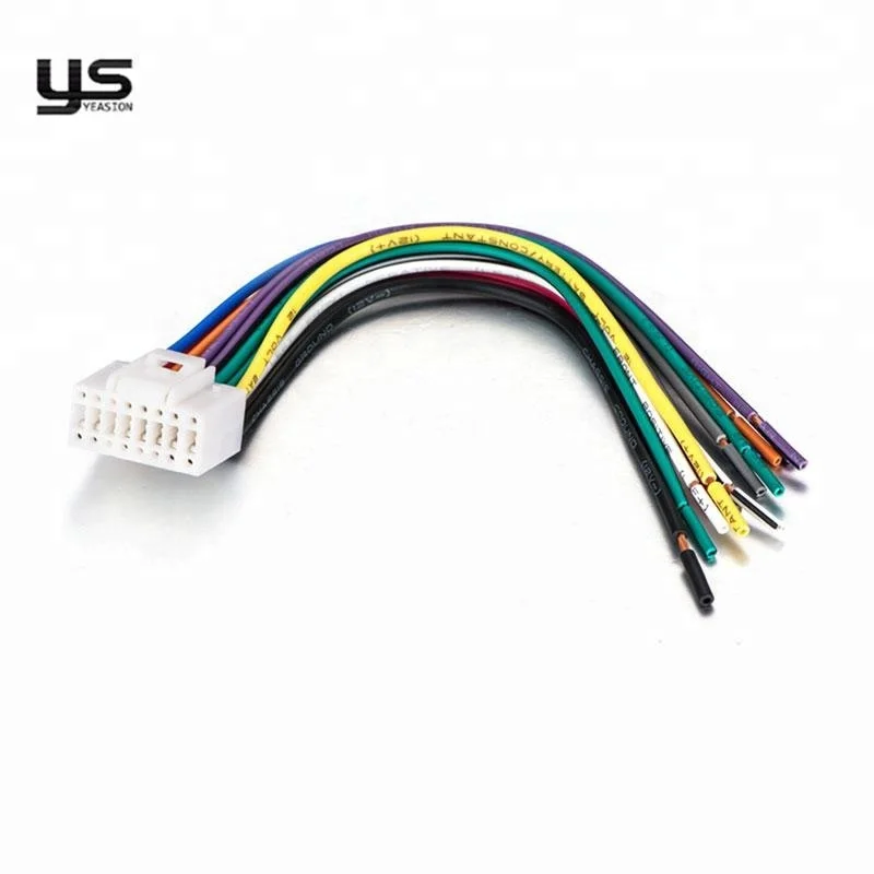 Custom 16 Pin Car Cd Radio Audio Stereo Wiring Harness Adapter - Buy