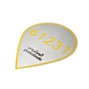 Special design acid etch stainless steel nameplate for postal code