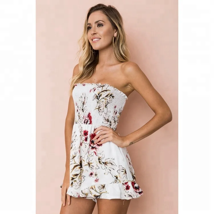 

Women Summer off shoulder backless hawaiian dress