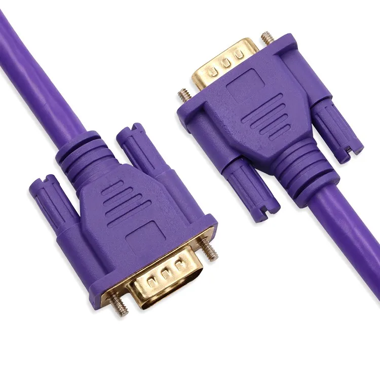 High Speed 15pin Blue Head Vga Male To Vga Male Cable For Computer