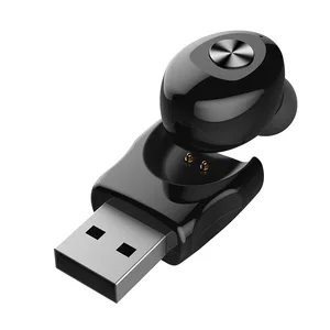 Single Ear Wireless Headset USB Charging