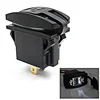 DC 12V-24V Ship Type Motorcycle Dual USB Charger Mobile Phone Charger