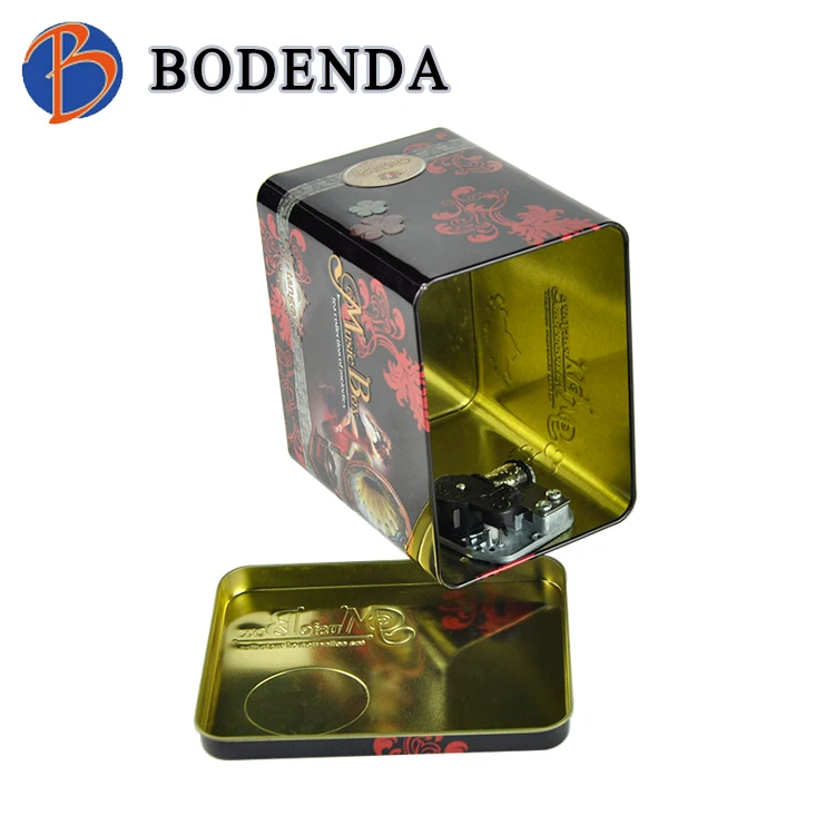Promotional sale metal music tin box for gift