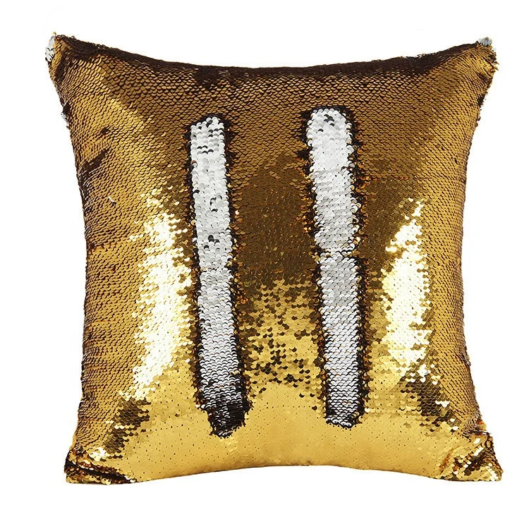 

Sequin Reversible Decorative Artistic Sequence Pillow, Red