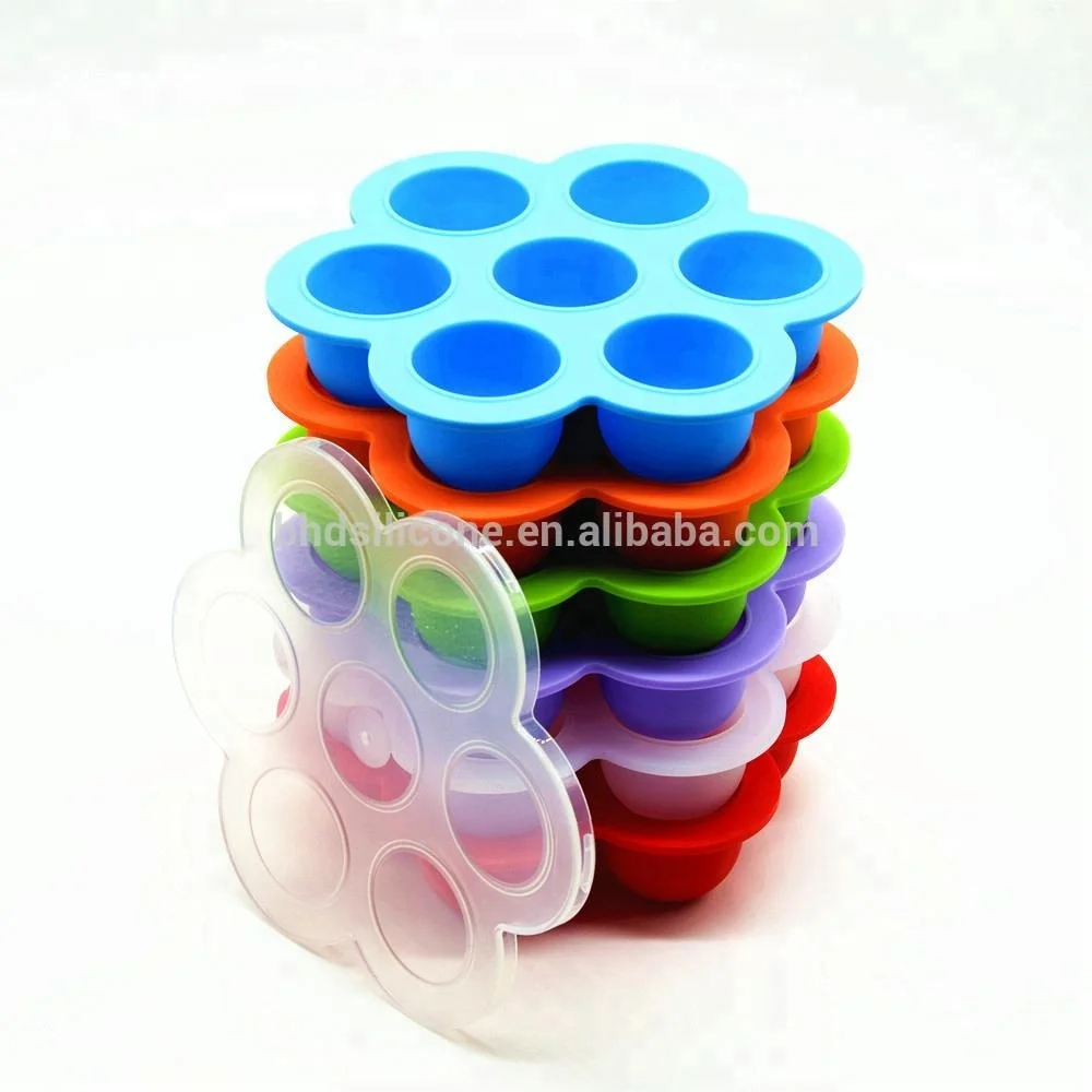 

100% BPA free Perfect Homemade Baby Food Storage Containers Reusable Silicone Baby Food Freezer Tray, All sorts of colors