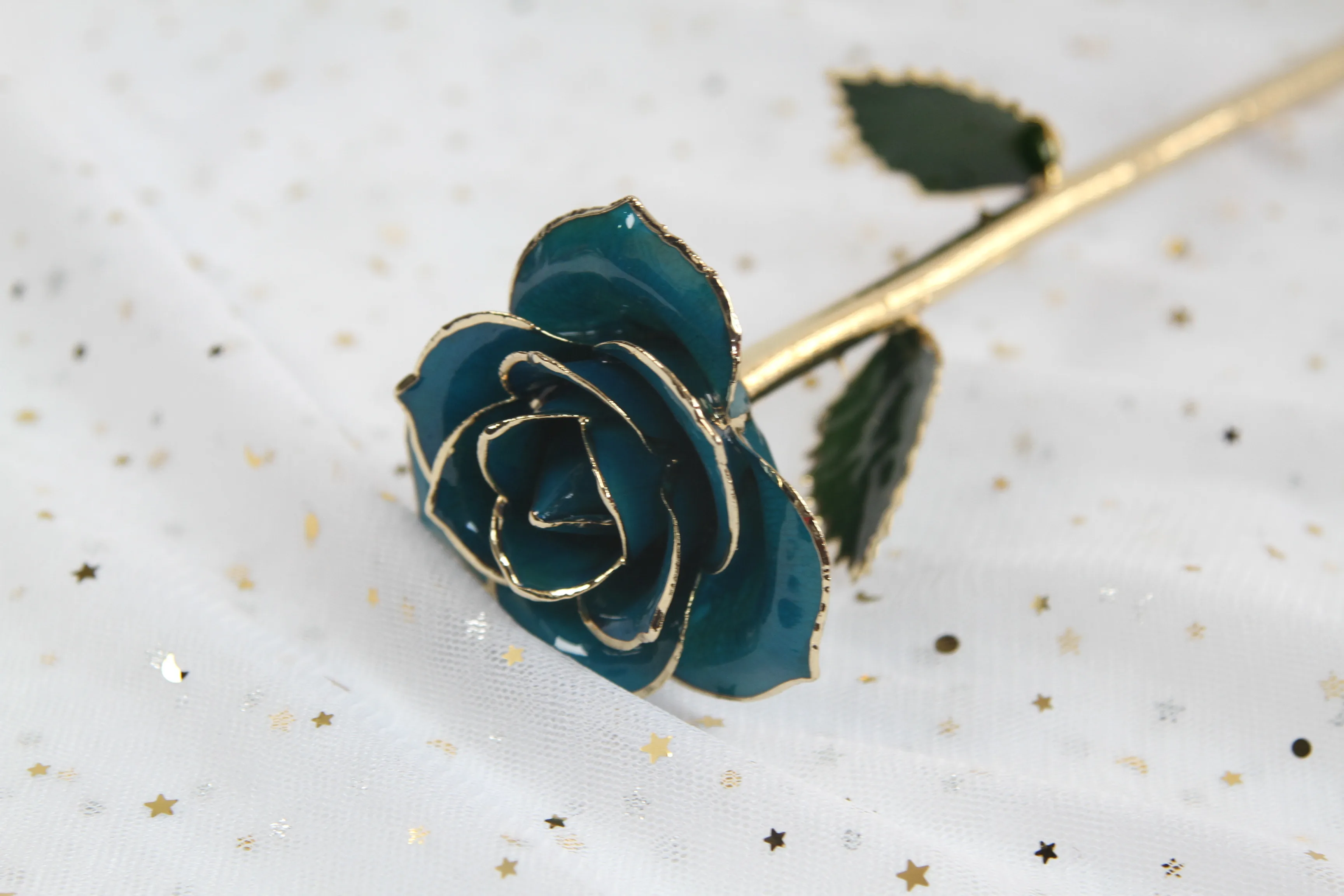 24k Goldplated Rose Paint Rose Flower For Birthday Valentine's