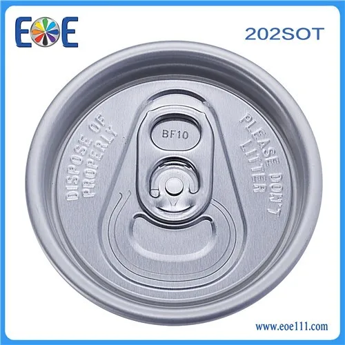 Aluminum 202SOT producer tear off lids