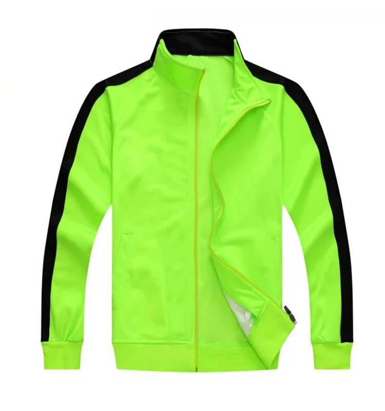 

Neon Green Bright Color Jacket,Soccer Sport Jacket