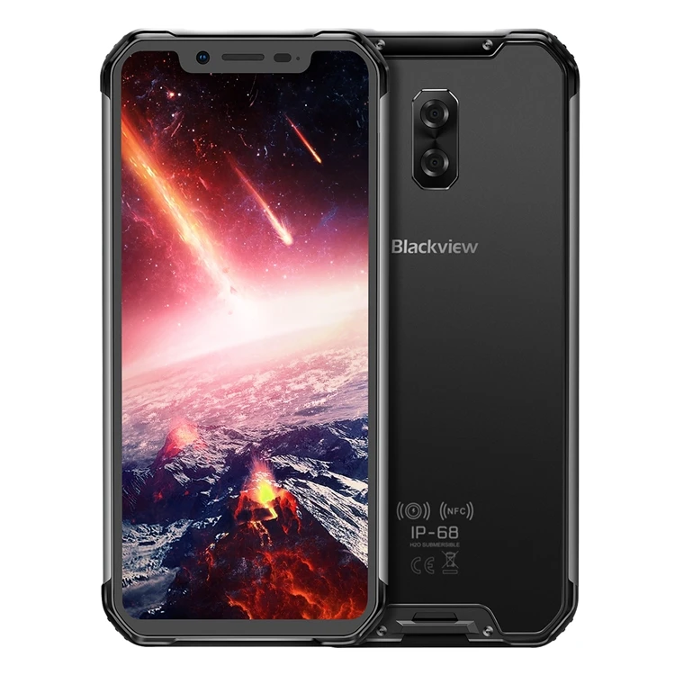 

Blackview BV9600 Pro IP68 Waterproof Mobile Phone Helio P60 6GB+128GB 6.21 19:9 FHD AMOLED 5580mAh Android 8.1 Smartphone NFC