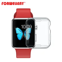 

For Apple Watch Series 4 40MM 44MM 360 Built In Clear TPU Soft Screen Protector Cover Full Transparent Case