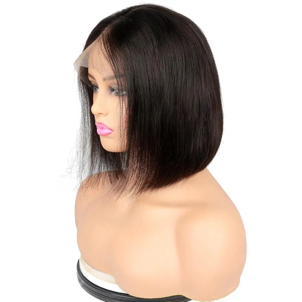 

Joywigs Brazilian Lace Front Wig Virgin Hair 8 inch Bob Wig