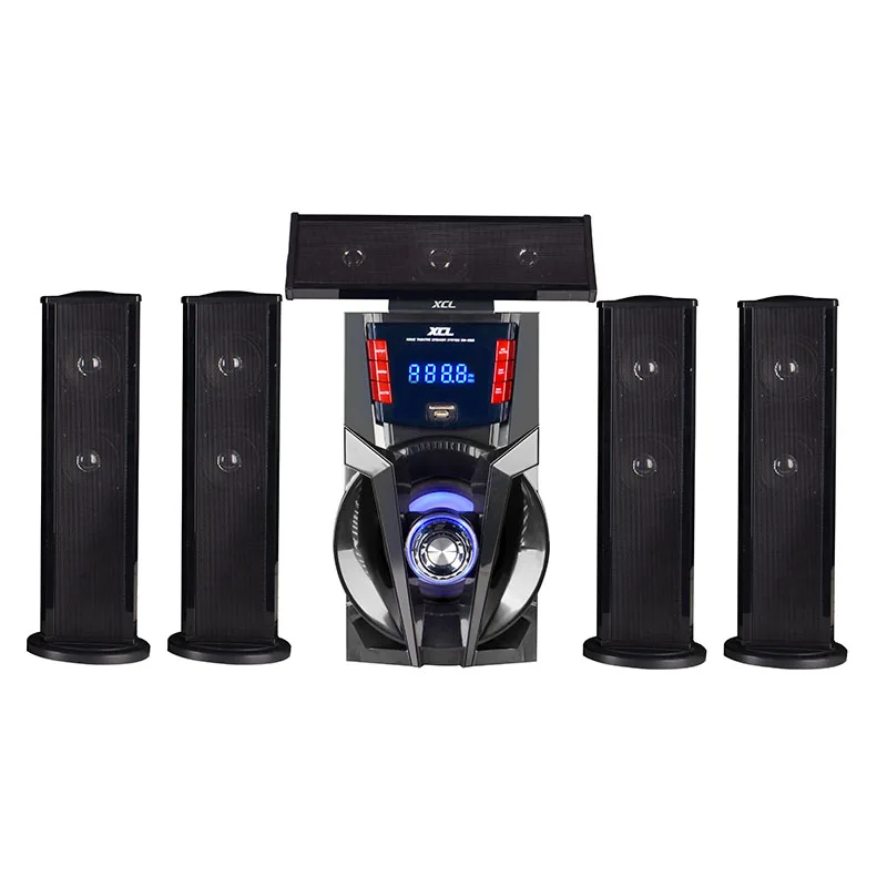 

5.1 karaoke player home theater surround sound system, Black and red