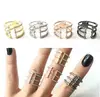 Women Luxurious 18K White Gold Plated Cubic Zirconia Infinity Love Solitaire Eternity Ring Engagement Wedding Anniversary Ring