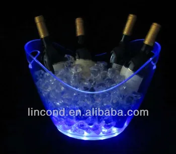 Electronic Led Ice Bucket For Beer/acrylic Ice Bucket - Buy Acrylic Ice ...