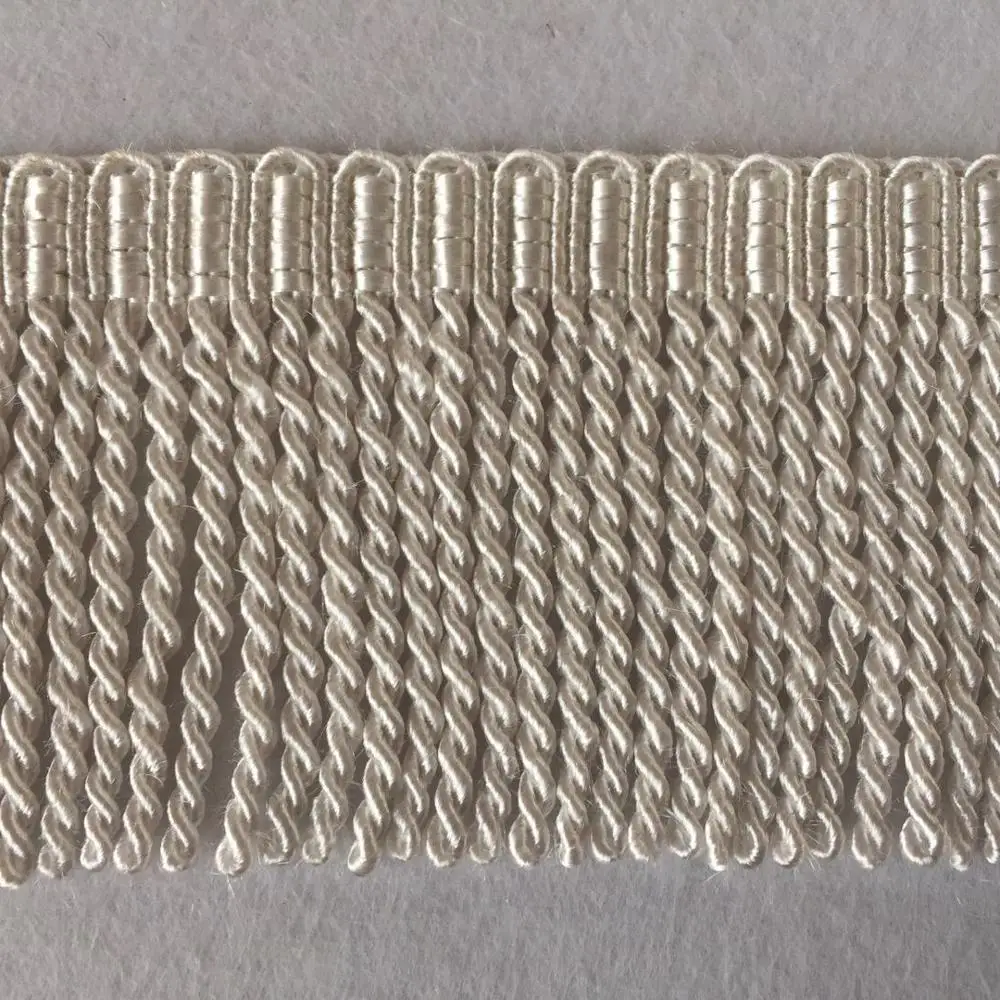 
Decorative wholesale fashion 7cm polyester bullion fringe 