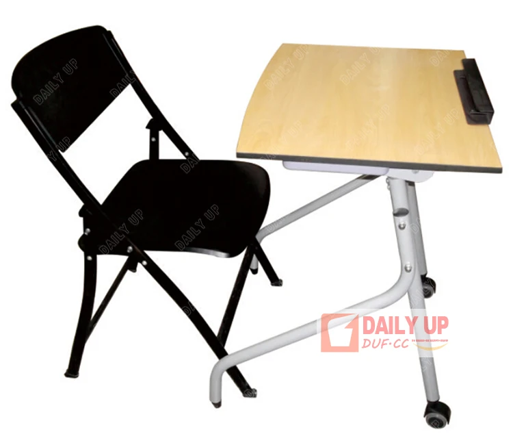 School Desk and Chair Fixed Student Chair and Desk Set Environmental PE/PP Classroom Furniture
