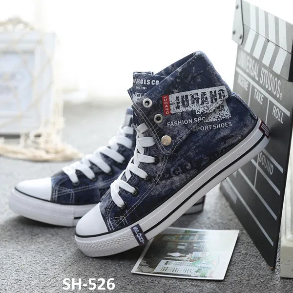 Product Suppliers: New pattern 2016 casual canvas shoes High Cut Black
Men Sneakers cowboy