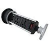 motorized pop up tower socket with EU socket / Kitchen Countertop Mounted Pop Up Power Point/manual pop up socket