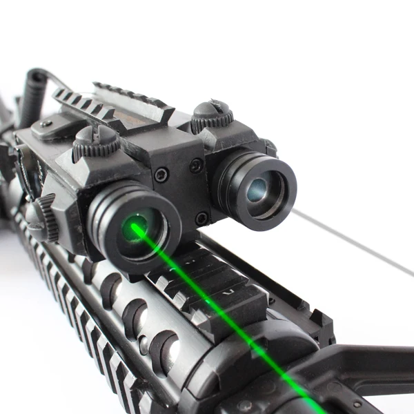

Dual beam infrared and green laser sight for rifle hunting
