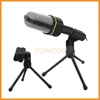 Multimedia Sing Studio 3.5mm Condenser Wired Computer Microphone Mic+Tripod Stand for PC Laptop Notebook
