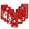 2019New pattern Christmas style soft Silicone cover Rubber mobile phone shell gift for Christmas phone case for iPhone x xs max