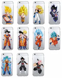 Manga Comics Dragon Ball Saiyan Goku Vegetto Gohan Soft Phone Case For iphone7 Plus XR Xs Max