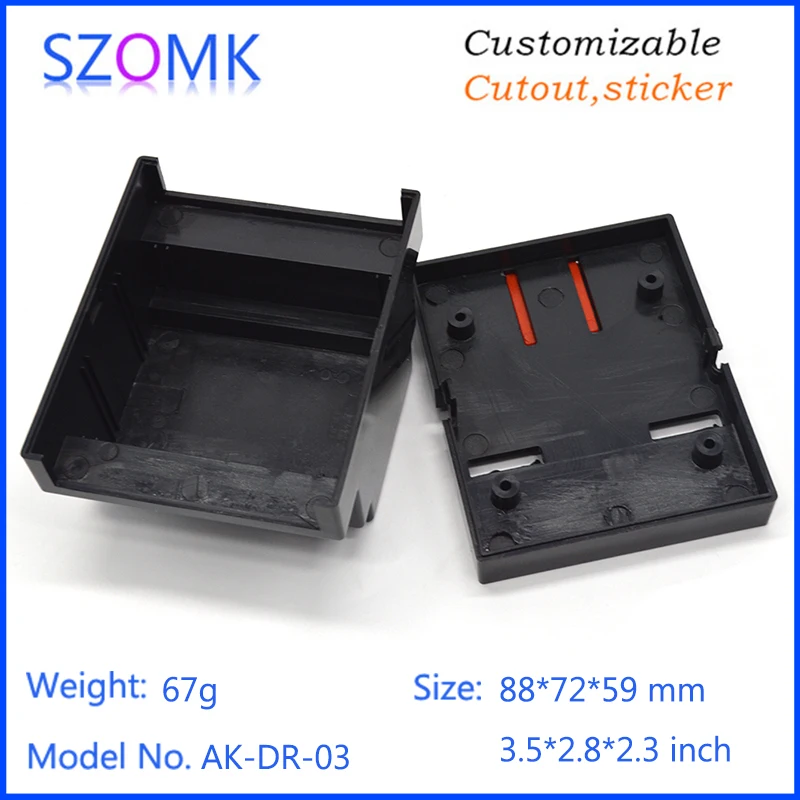 Nhà Cung Cấp Trung Quốc Szomk Vỏ Bọc Điều Khiển Công Nghiệp Ray Din Nhựa ABS Nhỏ Cho Thiết Bị Điện Tử