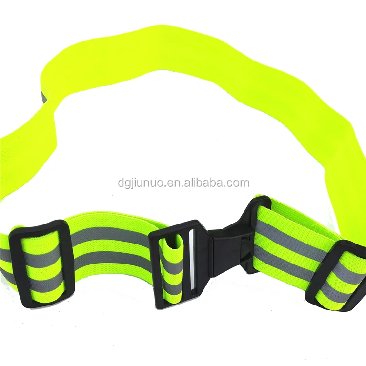 Running/military Hi Vis Elastic Reflective Stripe Webbing Belt Waist ...