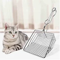 

Non Stick Durable Metal Hollow Cleaning Sifter Cat Toilet Litter Scoop, Deep Shovel Litter Scooper with Brush