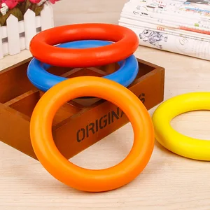 Image of Large Sizes Natural Non-toxic Bite Resistant Rubber Ring Tooth Cleaning Ring Chew Toy For Dog