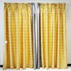 Finished Curtain Highly Blackout Curtain Fabric Faux Silk Curtain Fabric