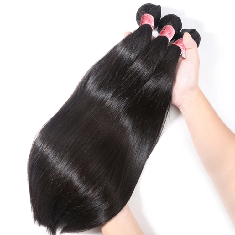 

XBL free shipping straight mink Brazilian hair virgin,8-26 inch raw virgin hair unprocessed, 1/3 piece human hair weave bundles, Natural black