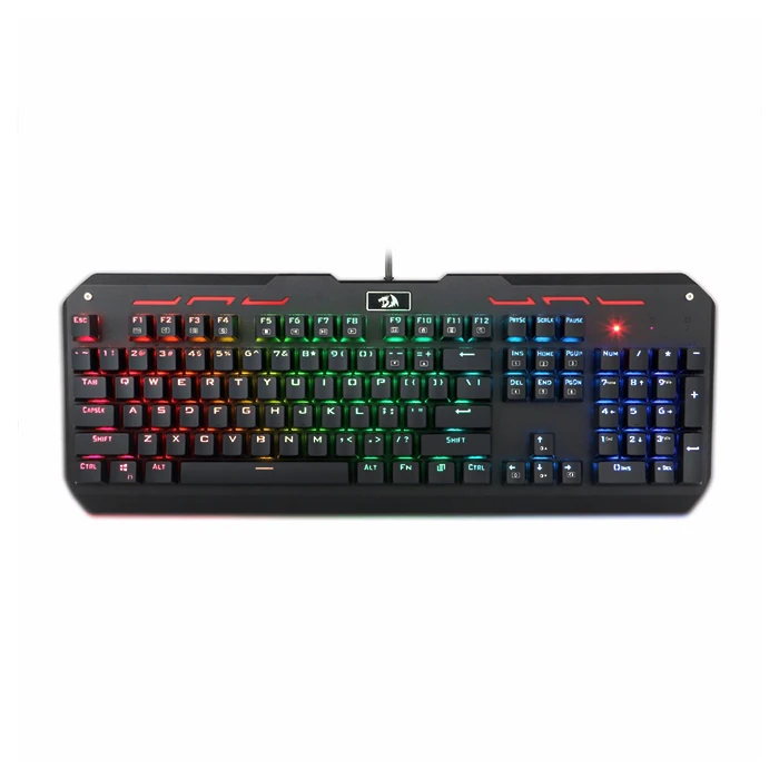 Professional K559 RGB Full Color LED Backlit Keys Computer Gaming Blue Function Buttons Keyboard