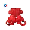 Epoxy grooved connection pipe fittings tee grooved fittings