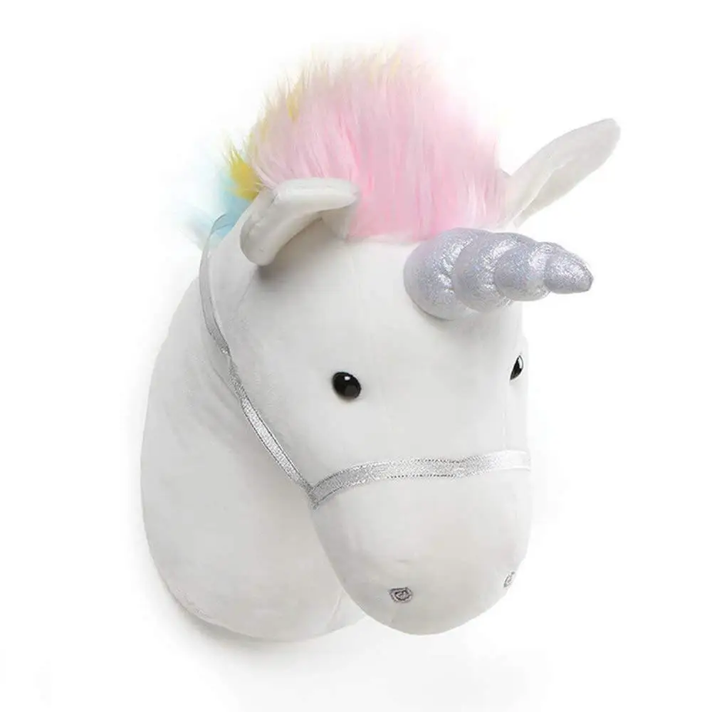 stuffed unicorn wall mount