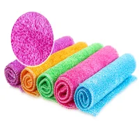 

Customized natural antibacterial Microfiber Nano Bamboo Fiber Dish Cleaning Cloth/Towel cleaning supplies