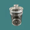 2300ml food grade bpa free acrylic material airtight container with silicone rings to seal the lid