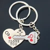 Promotional Gifts Zinc Alloy Metal Lover Keychain With Custom Logo